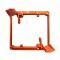 BestMounts - Low Voltage Mounting Bracket 2 Gang Multipurpose Drywall Mounting Wall Plate Bracket (Dual Gang 6 Pack, Orange)